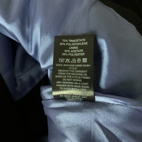 NEW The Fold Clever Crepe Belleville Long Sleeve Top in Black Size 12 - Picture 7 of 7